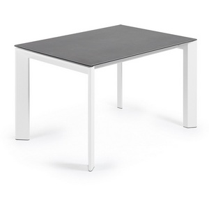 Изображение товара Стол вставка-бабочка обеденный La Forma (ex Julia Grup) Axis (Серый, Белый/Сталь, Керамика) (прямоугольная столешница, 4 ножки)