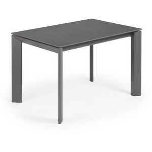 Изображение товара Стол вставка-бабочка обеденный La Forma (ex Julia Grup) Axis (Антрацит/Керамика, Сталь) (прямоугольная столешница, 4 ножки)