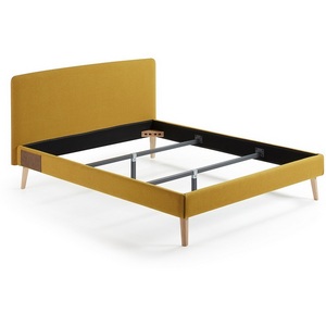 Изображение товара Кровать La Forma (ex Julia Grup) Dyla (Желтый,Горчичный/ МДФ,Дерево,Сталь,Пена)