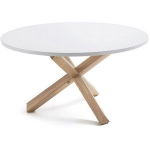 Изображение товара Стол обеденный La Forma (ex Julia Grup) Lotus (Белый/Обработанная древесина, Дерево) (круглая столешница, 3 ножки)