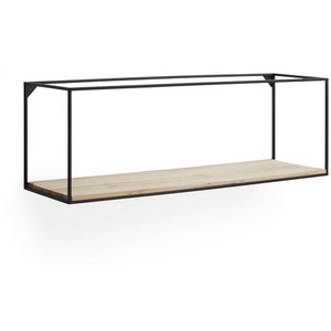 Изображение товара Полка La Forma (ex Julia Grup) Elisha (Черный/ Сталь,Металл,Пихта)