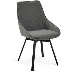 Изображение товара Обеденный стул La Forma (ex Julia Grup) Jenna (Серый/ Сталь,Фанера,Пена,Металл)