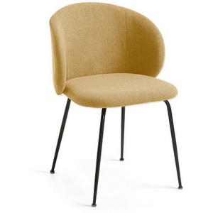 Изображение товара Обеденный стул La Forma (ex Julia Grup) Minna (Горчичный/ Сталь,Фанера,Пена,Металл)