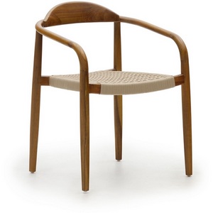 Изображение товара Стул уличный La Forma (ex Julia Grup) Nina (Бежевый/ Дерево,Эвкалипт,Акация,Веревка)
