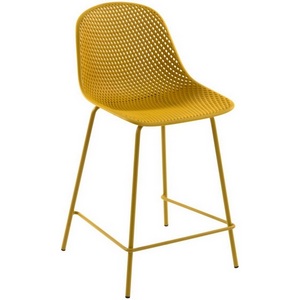 Изображение товара Барный стул La Forma (ex Julia Grup) Quinby (Горчичный,Желтый/ Пластик,Металл,Полипропилен,Сталь)