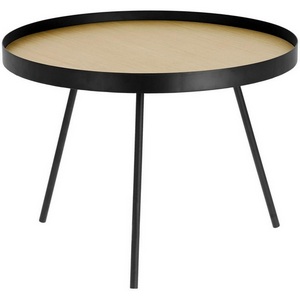 Изображение товара Журнальный стол La Forma (ex Julia Grup) Nenet (Черный/Металл, Дерево, Сталь, МДФ) (круглая столешница, 3 ножки)