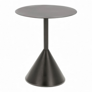 Изображение товара Журнальный стол La Forma (ex Julia Grup) Yinan (Черный/Железо, Металл) (круглая столешница, О-образная опора)