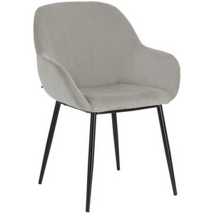 Изображение товара Обеденный стул La Forma (ex Julia Grup) Konna (Серый/ Пена,Пенополиуретан,Металл,Фанера,Сталь)