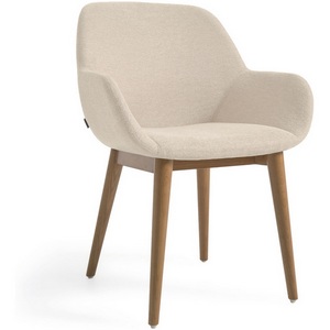 Изображение товара Стул Konna бежевого цвета на ножках из массива ясеня La Forma (ex Julia Grup) арт.108095