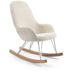 Изображение товара Кресло-качалка La Forma (ex Julia Grup) Joey (Белый/ Ясень,Сталь,Дерево,Фанера,Пена,Металл)