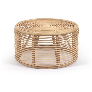 Изображение товара Журнальный стол La Forma (ex Julia Grup) Kohana (Ротанг) 109742 (круглая столешница, О-образная опора)