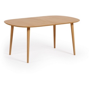 Изображение товара Стол телескоп с цельной вставкой на 10 персон обеденный La Forma (ex Julia Grup) Oqui (Цвет дуб/Обработанная древесина, Шпон дуба, МДФ, Каучук, Дерево) (прямоугольная столешница, 4 ножки)