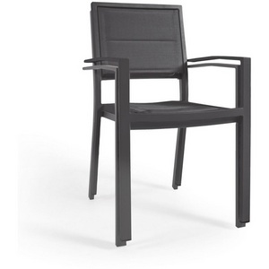 Изображение товара Sirley Садовый стул из алюминия и черного текстиля La Forma (ex Julia Grup) арт.117355