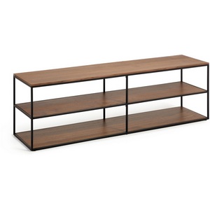 Изображение товара Yoana Тумба под TV из орехового шпона и черного металла 160 x 40 см La Forma (ex Julia Grup) арт.146305