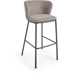 Изображение товара Барный стул La Forma (ex Julia Grup) Ciselia (Коричневый/ Сталь) 147852