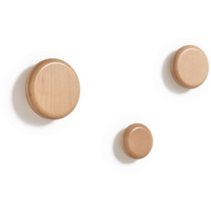 Изображение товара Nadue Набор из 3 настенных крючков из массива бука с натуральной отделкой La Forma (ex Julia Grup) арт.148229