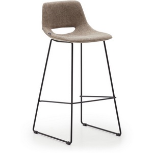 Изображение товара Zahara Барный стул коричневый с черными стальными ножками 76 см La Forma (ex Julia Grup) арт.148497