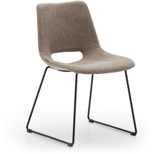 Изображение товара Zahara Стул коричневый с черными стальными ножками La Forma (ex Julia Grup) арт.148500