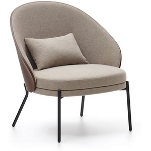 Изображение товара Кресло Eamy светло-коричневое из шпона ясеня с отделкой венге La Forma (ex Julia Grup) арт.150955