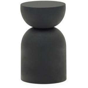 Изображение товара Журнальный стол La Forma (ex Julia Grup) Rachel (Черный, Матовый) (круглая столешница, О-образная опора)