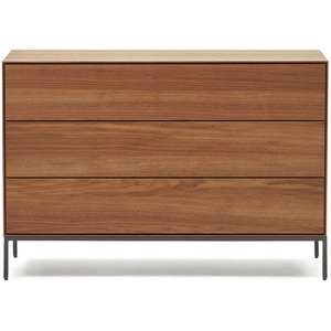 Изображение товара Комод La Forma (ex Julia Grup) Vedrana (Черный/ Орех)