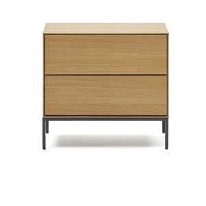 Изображение товара Тумба прикроватная La Forma (ex Julia Grup) Vedrana (Черный/ Дуб)