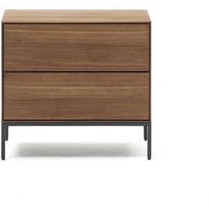 Изображение товара Тумба прикроватная La Forma (ex Julia Grup) Vedrana (Черный/ Орех)