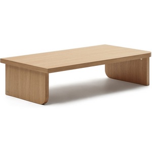 Изображение товара Стол с деревянной столешницей с сосновой столешницей La Forma (ex Julia Grup) Oaq (ДСП, Сосна, МДФ) 157862 (прямоугольная столешница, I I-образная опора)