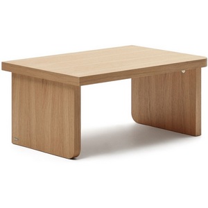 Изображение товара Стол с деревянной столешницей с сосновой столешницей La Forma (ex Julia Grup) Oaq (ДСП, Сосна, МДФ) 157864 (прямоугольная столешница, I I-образная опора)
