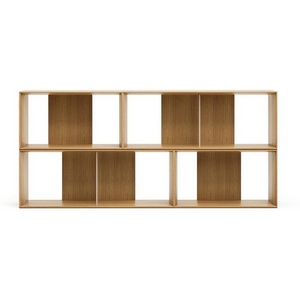 Изображение товара Стеллаж для книг деревянный горизонтальный La Forma (ex Julia Grup) Litto (Цвет дуб/ МДФ) 162183