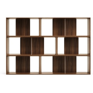 Изображение товара Стеллаж деревянный напольный глубиной 30 см La Forma (ex Julia Grup) Litto (Орех/ МДФ) 162191