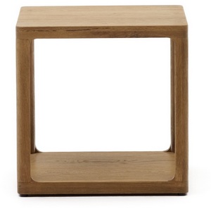 Изображение товара Журнальный стол квадратный с имитацией дерева с полкой La Forma (ex Julia Grup) Maymai (Шпон дуба)