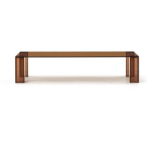 Изображение товара Журнальный столик Adularia из стекла коричневого цвета 140 x 60 арт.205346