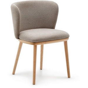 Изображение товара Ciselia Стул из коричневой синели и натурального массива ясеня La Forma (ex Julia Grup) арт.217213