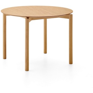 Изображение товара стол Indara из шпона и каучукового дерева с натуральной отделкой D100 La Forma (ex Julia Grup) 251366