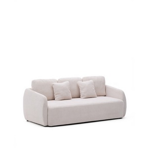 Изображение товара Laira 3-местный диван-кровать из шенилла цвет экрю 225 см La Forma (ex Julia Grup) арт.251368
