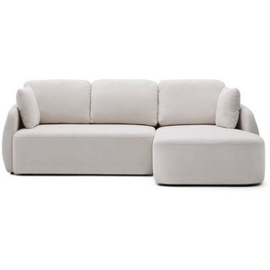 Изображение товара Laira 3-местный диван-кровать из шенилла с шезлонгом справа цвет экрю 246 см La Forma (ex Julia Grup) арт.251370