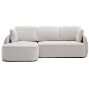 Изображение товара Laira 3-местный диван-кровать из шенилла с шезлонгом слева цвет экрю 246 см La Forma (ex Julia Grup) арт.251372