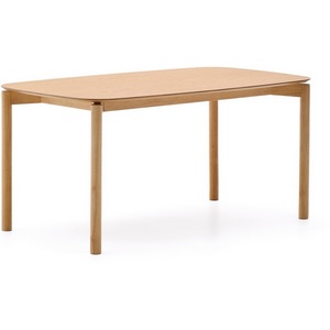 Изображение товара Стол Indara из шпона и каучукового дерева с натуральной отделкой 140 х 90 La Forma (ex Julia Grup) 251565