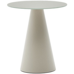 Изображение товара Журнальный столик Wilshire из матового стекла и стали матово-серый D50 см La Forma (ex Julia Grup) 261699