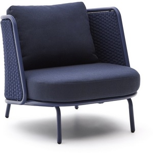 Изображение товара Уличное кресло Sedalis из алюминия и веревки синего цвета La Forma (ex Julia Grup) арт.263196