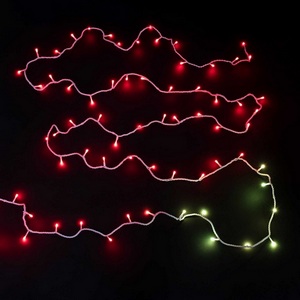 Изображение товара Гирлянда Нить 10м Разноцветная 220В, LED, Провод Белый Каучук, IP65 Laitcom Нити (на ёлку) AUG100-8-1EPRGB