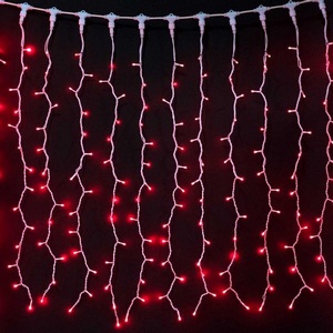 Изображение товара Гирлянда Занавес x 3 м Разноцветный 24В, LED, Провод Белый Каучук, IP65 Laitcom Занавесы AUG420-8-1EPRGB