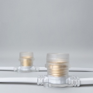 Изображение товара Белт-Лайт 10м, Провод Белый Каучук, Шаг 40 см, 25 Прозрачных Патронов, IP65 Laitcom BL10m/25L-8-P