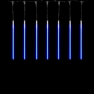 Изображение товара Гирлянда Тающие 10шт по 50см, 12В, Синих Светодиодов, Провод Черный ПВХ, IP20 Laitcom Сосульки CCL540-11-3B