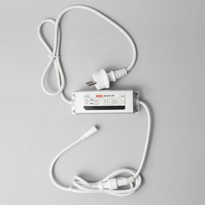 Изображение товара Блок питания электронный 60W для Нитей 24В, до 1000 LED, провод белый каучук, IP65 Laitcom DM-60F-24V-W