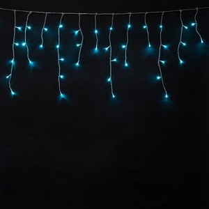 Изображение товара Гирлянда Бахрома на Батарейках 3 х 0,5 м Аква, LED, Провод Прозрачный Силикон, IP65 Laitcom ECC100-10-8A