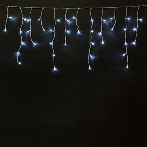 Изображение товара Гирлянда проводная Бахрома на Батарейках 3 x 0,5 м Белая, LED, Провод Прозрачный Силикон, IP65 Laitcom ECC100-10-8W