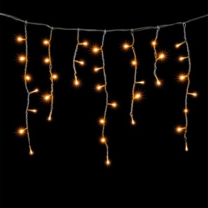 Изображение товара Гирлянда Бахрома 3 x 0,5 м Желтая 220В, LED, Провод Прозрачный Силикон, IP65 Laitcom ECC150-10-2Y