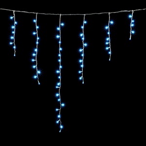Изображение товара Гирлянда интерьера Бахрома x м Небесно-Голубая 220В, LED, Провод Прозрачный Силикон, IP65 Laitcom ECC65-10-2SB